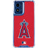 MLB Los Angeles Angels - Solid Distressed Moto G 5G (2024) Clear Case